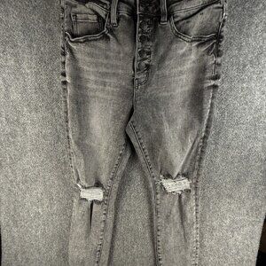 BKE Billie Gray Denim Jeans Slim Fit High Rise Ankle Skinny Stretch ACTL 29x27